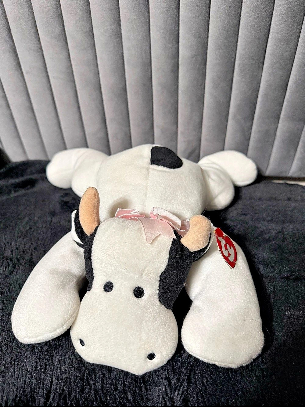 Ty The Pillow Pals Collection Cow Plush Stuffed Animal